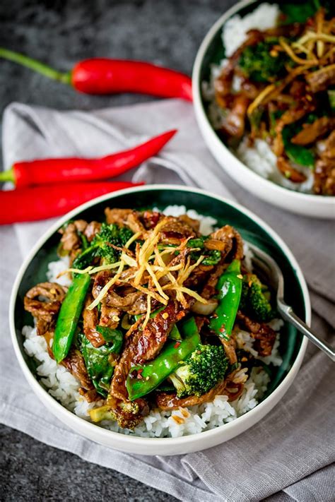 Spicy Ginger Beef Stir Fry Plus Video Nicky S Kitchen Sanctuary