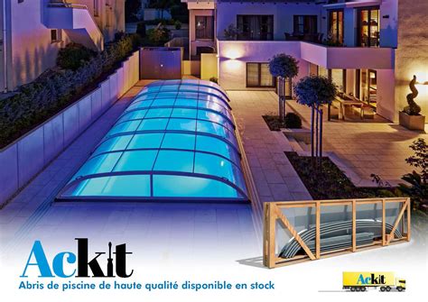 Abri Piscine Bas En Kit 7 70 X 4 80 X 0 90 M Zenith Flat Ackit A4s