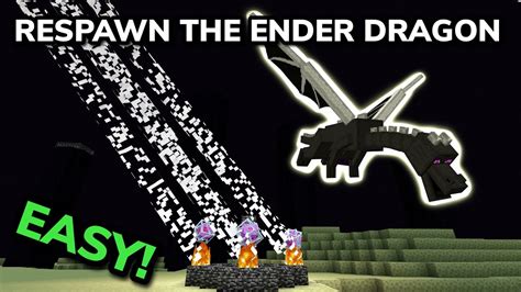 How To Respawn The Ender Dragon In Minecraft Bedrock Mcpexboxps4nintendo Switchpc Youtube