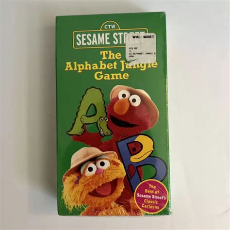 Sesame Street The Alphabet Jungle Game Vhs Eur