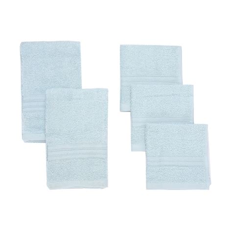 Comfort Bay Grand Luxe 5 Piece Towel Set Light Blue