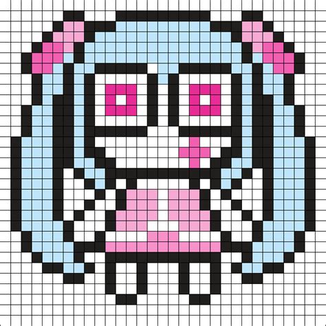 SLoWMoTIoN Aimaina Chan Perler Perler Bead Pattern Bead Sprites