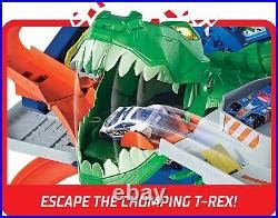 Car Track Set Hot Wheels City Toy Car Track Set Ultimate Garage With T Rex Dinosaur Store