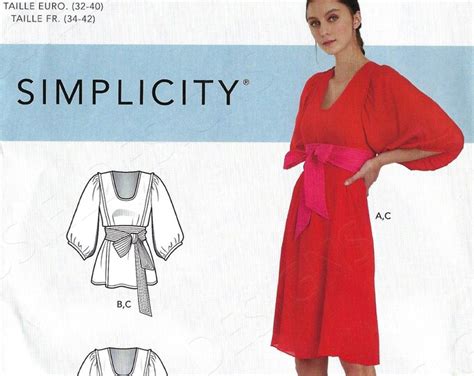 Uncut Simplicity Sewing Pattern S S Cynthia