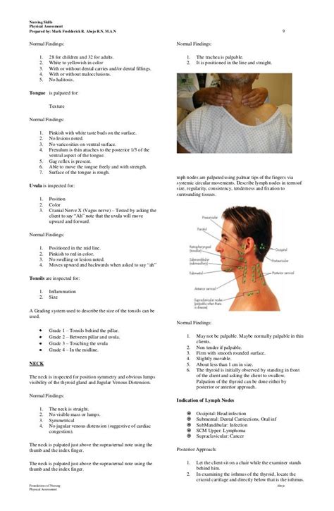 Physical Assessment Handouts