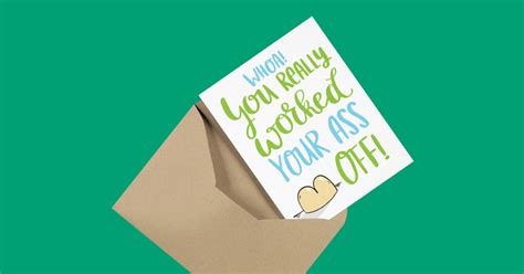 Worked Your Ass Off By Knotty Cards Postable