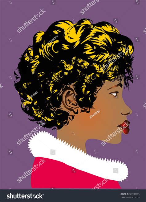 Afro Girl Stock Vector Illustration 107293193 Shutterstock