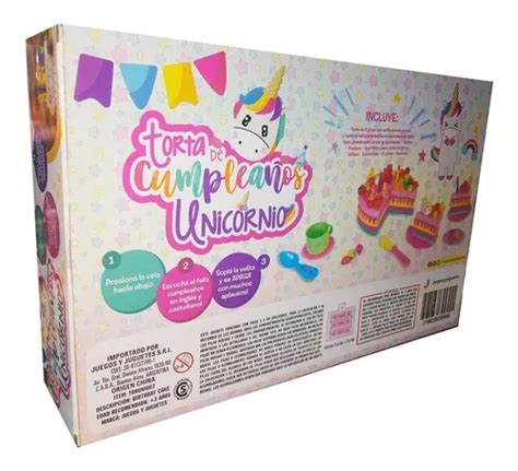 Torta De Cumplea Os Juliana Musical Unicornio Grande En Venta En