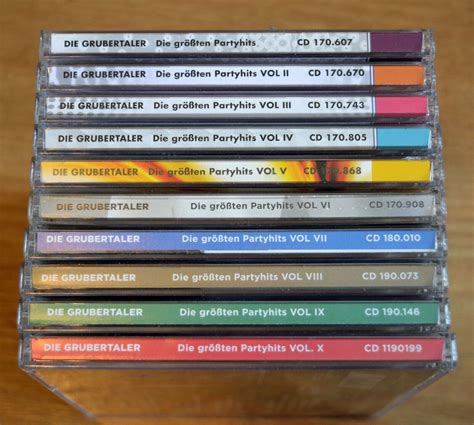 10 CDs GRUBERTALER größten Partyhits Vol 1 10 Schlager Party