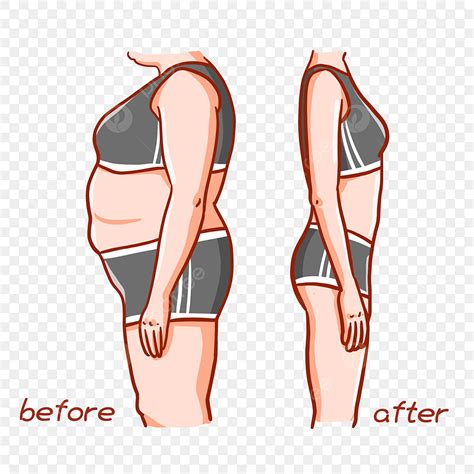 Weight Loss PNG Image Weight Loss Comparison Chart Fat Clipart