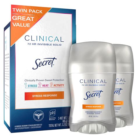 Amazon.com : Secret Clinical Strength Invisible Solid Antiperspirant