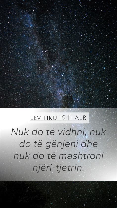 Levitiku 19 11 ALB Mobile Phone Wallpaper Nuk do të vidhni nuk do të