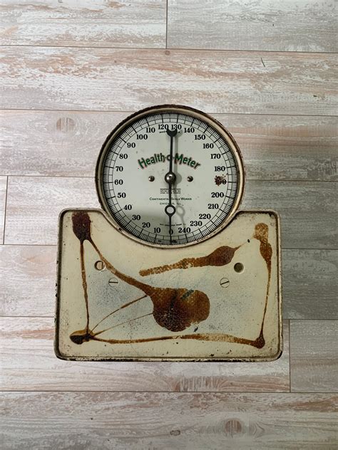 Antique Continental Health O Meter Scale Vintage Etsy