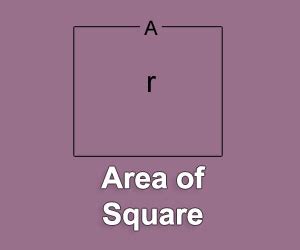how to calculate area square