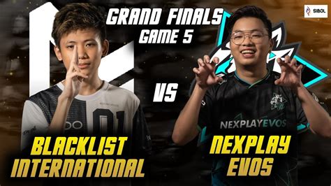 Blacklist International Vs Nexplay Evos Game Youtube