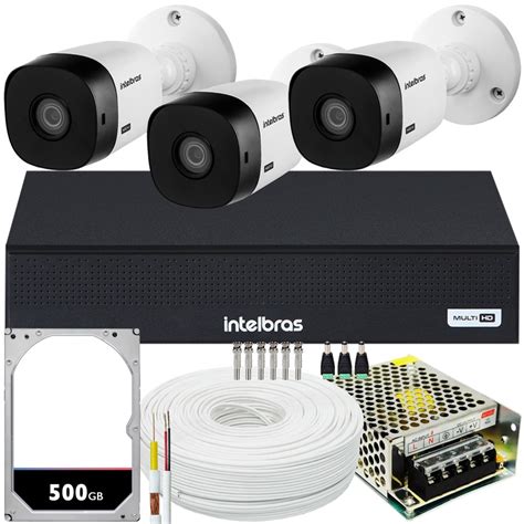 Kit Intelbras C Meras Vhl Hd Mp M Dvr De Canais Submarino