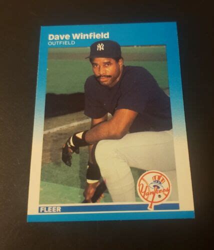 Dave Winfield Fleer New York Yankees Card Ex Free