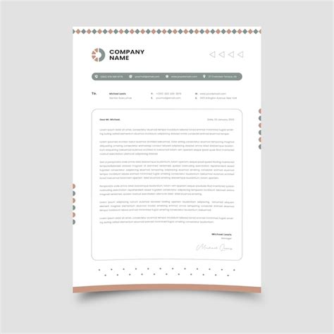 Premium Vector Letterhead Template Vector Design