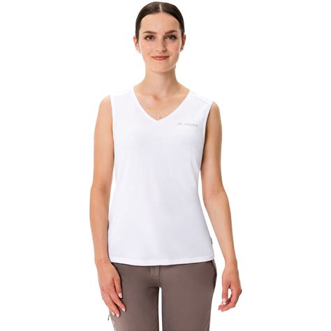 Vaude Camiseta Sin Mangas Mujer Essential Blanco Blanco Bike