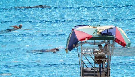 People Swim At The Morse Park Swimming Pool In Wong Tai Sin 13sep16