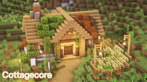 Minecraft How To Build A Cottagecore Cottage Youtube In