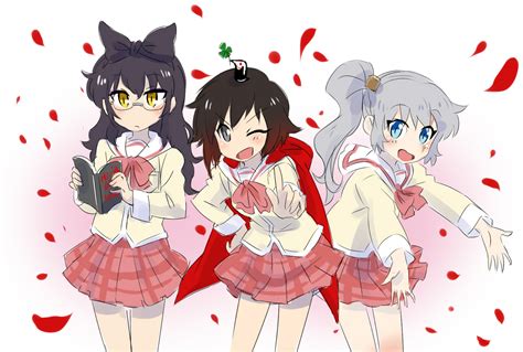 Ruby Rose Weiss Schnee Blake Belladonna Grimm And Nevermore Rwby And 1 More Drawn By