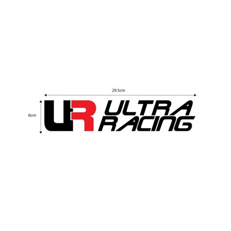 ULTRA RACING BLACK RED DECAL (Black) - Ultra Racing USA Chassis Tuning Specialist