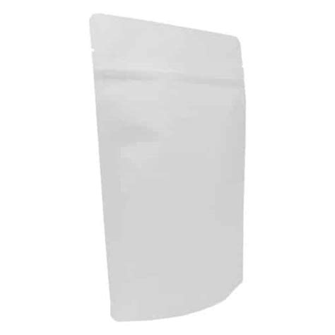 8 Oz Stand Up Pouch White Kraft Pbfy Flexible Packaging