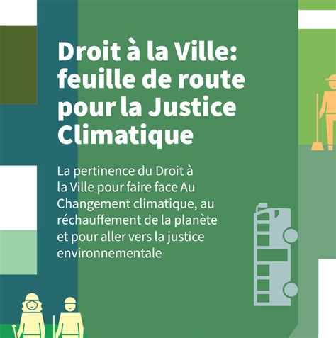 DOCUMENT THÉMATIQUE Droit à la Ville Feuille de route pour la