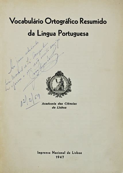 VOCABULÁRIO ORTOGRÁFICO RESUMIDO DA LÍNGUA PORTUGUESA Good Hard Cover