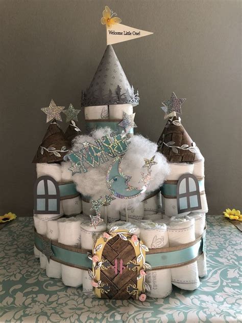 Pin By Jenny Neill On Diaper Cake In 2024 Castle Baby Shower Diaper