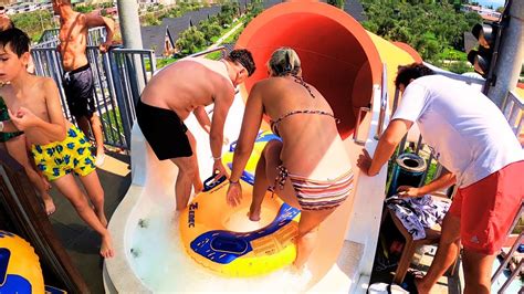 Space Bowl Water Slide At Blue Zest Aqua Park In Altinoluk YouTube