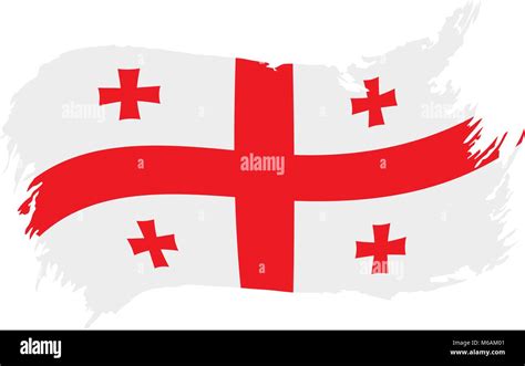 Georgia flag, vector illustration Stock Vector Image & Art - Alamy