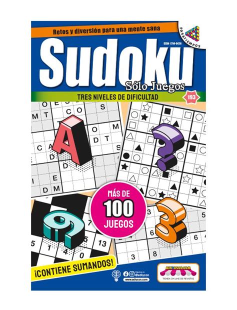 S Lo Juegos Sudoku Multinivel Revista Bimestral Mi Kyosco