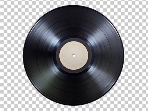 Vinyl Record Isolated On White Background Png Premium Ai Generated Psd