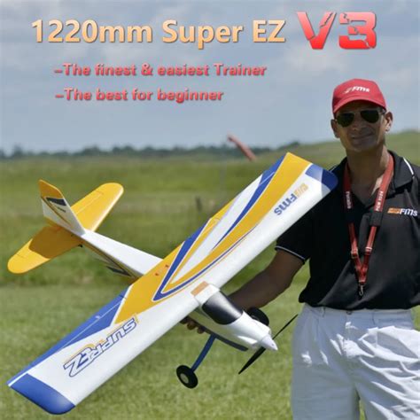 Fms Rc Airplane Mm Super Ez V Ch S Pnp Durable Epo Easy Trainer