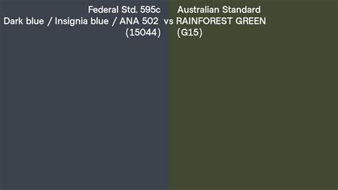 Federal Std 595c Dark Blue Insignia Blue Ana 502 15044 Vs