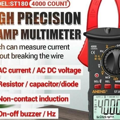 Jual Alat Ukur Tes Tegangan Arus Listrik Digital Multimeter Tang Amper