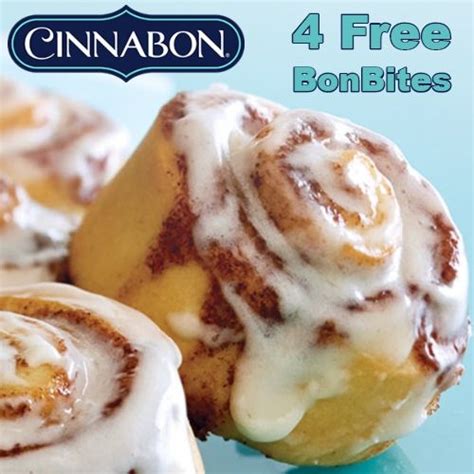 Cinnabon Free 4 CT BonBites Cinnabon Cinnamon Rolls Food