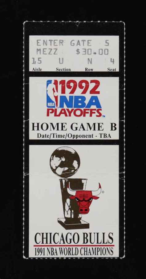 MICHAEL JORDAN 50 PT PLAYOFF GAME TICKET Pristine Auction