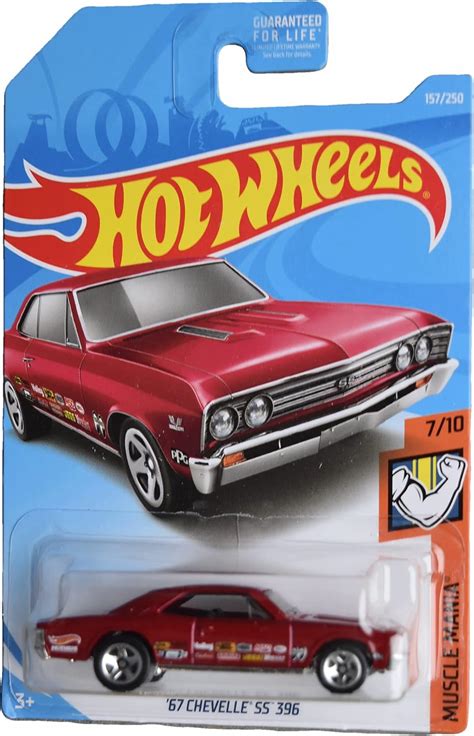 Amazon Hot Wheels Chevelle Ss Muscle Mania Red