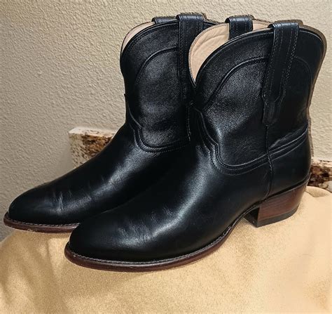 Tecovas Womens The Penny Western Boots Midnight Calf Gem