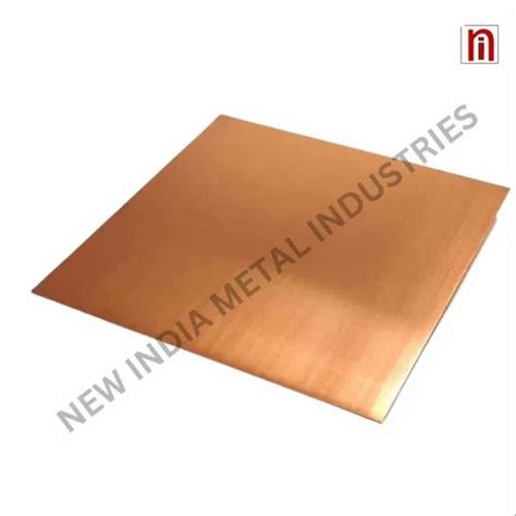 Rectangular Copper Sheet For Industrial Thickness To Mm At Rs