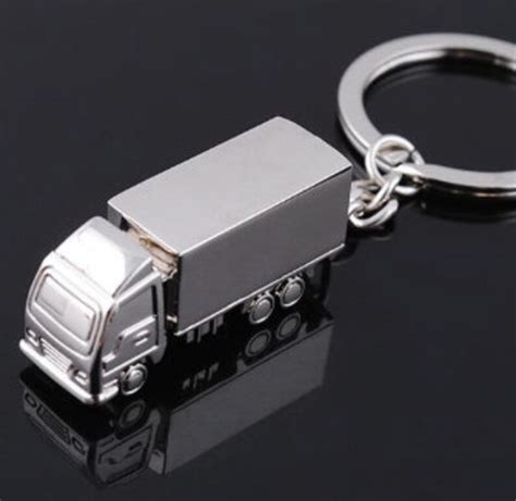 Semi Truck Keychain Key Ring Keyring Key Ring Chain Trucker Etsy