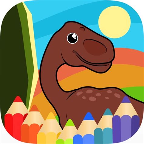 Little Dinosaur Coloring Pages Kids Painting Games by Arnon Kreethawate