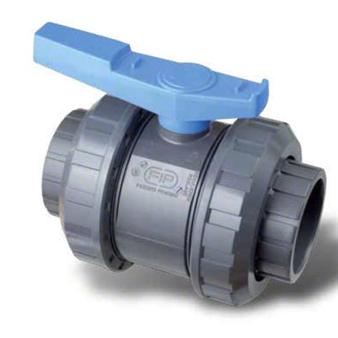 PVC U 2 Way Ball Valve Easyfit VEEIV D 75 D110 Mm Female Ends For