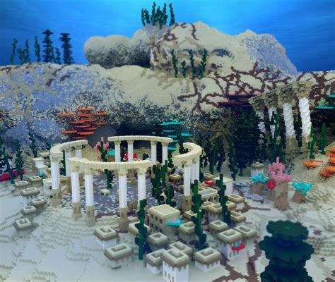 Underwater Village Minecraft Minecraft Underwater House Minecraft