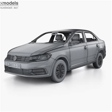 Volkswagen Santana sedan with HQ interior 2021 3D model - Download ...