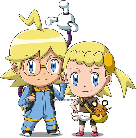 Pokemon Chibi Clemontlem And Bonnieclem By Sergiart On Deviantart