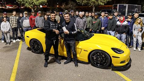 drove  hours  give  stranger  corvette youtube